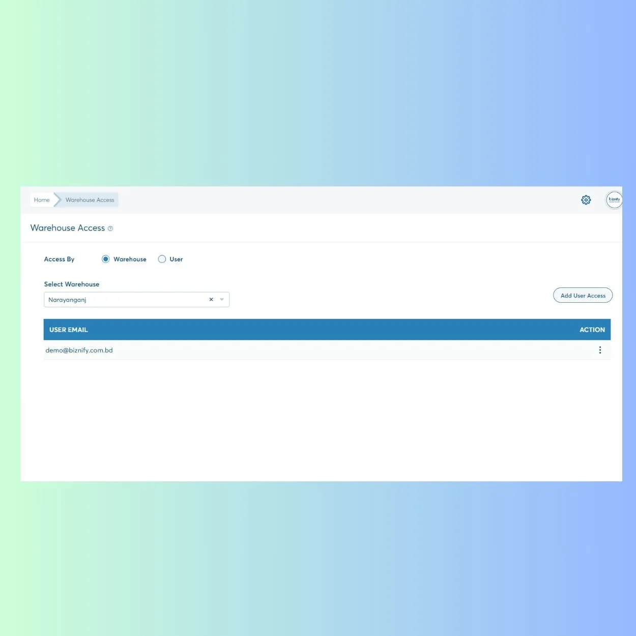 How the Warehouse Access Module Works?
